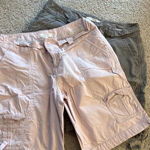 Loft two pair of womens cargo shorts